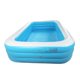thumbnail image 2 of Piscina inflable rectangular de PVC, piscina de salón al aire libre para niños y adultos, azul y blanco, 2 of 14