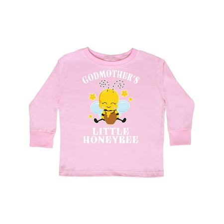 

Inktastic Cute Bee Godmother s Little Honeybee with Stars Gift Toddler Boy or Toddler Girl Long Sleeve T-Shirt
