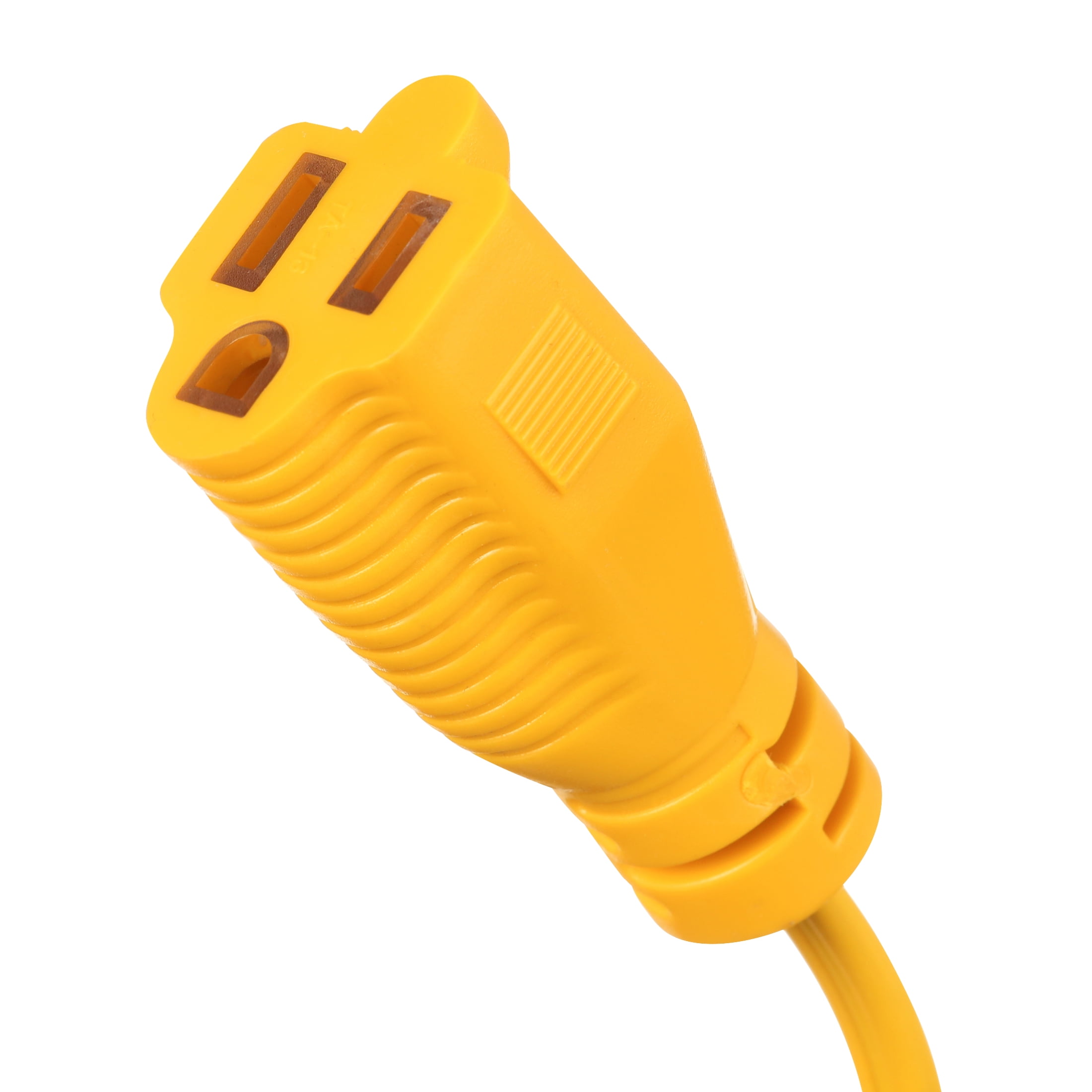 Electrical Extension Cord Cover With Duplex - 4 ft Long - Yellow