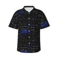 thumbnail image 1 of Balery Mathematica Science Camisas hawaianas de manga corta para hombre, camisas playeras de corte holgado, camisas de vacaciones con botones,Small, 1 of 7