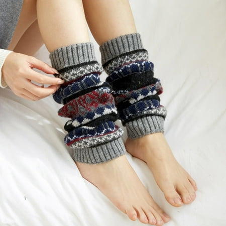 

50% off Christmas Socks! TMOYZQ Leg Warmers Winter Women Keep Print Christmas Socks Knitting Warm Anklets Leggings Leg Warmers Christmas Socks Holiday Gifts on Clearance