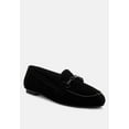 thumbnail image 6 of Awen Monochromatic Horsebit Real Suede Loafers, 6 of 8