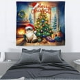 thumbnail image 3 of Merry Christmas Siamese Santa Hat Xmas Tree Winter Holiday Tapestry Cat Lover Kitten Owner Gifts Wall Hanging Backdrop Home Decor - 01013, 3 of 5