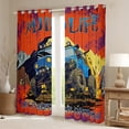thumbnail image 2 of Homewish Blue Truck Black Out Curtains for Teens Boys,Car Theme Curtains Pack of 2 (42x63 Each),Graffiti Splash Bedroom Curtains,Super Cozy Room Decor, 2 of 6
