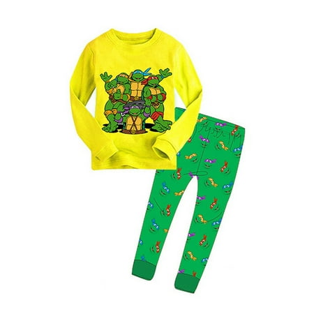 

Bmnmsl Boy Mutant Ninja Turtles Nightwear 2pc Pajamas Set