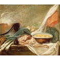thumbnail image 2 of French School 17x15 Black Ornate Wood Framed Double Matted Museum Art Print Titled - Still Life with Eggs and a Leg of Mutton (1780-90), 2 of 5