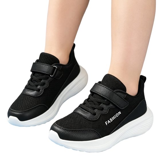 Willtoo Kids Boy Girl Solid Breathable Sport Shoes for Outdoor School Running Walking