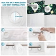 thumbnail image 4 of No Hook Shower Curtain, St. Patrick's Day Shower Curtains for Bathroom with See Through Top Window, Dark Green Lucky Shamrock Leaves Spring Waterproof & Washable Bath Curtain 66"x72", 4 of 9