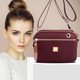 thumbnail image 3 of Bolso de nailon, bolsas de mensajero informales para compras de viaje de oficina (rojo vino), 3 of 5