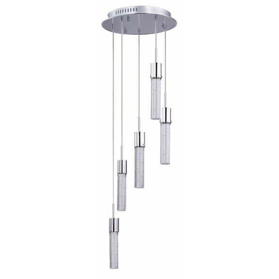ET2 E22775-91PC Fizz IV LED Polished Chrome LED Pendant Ceiling Light - 14 in.