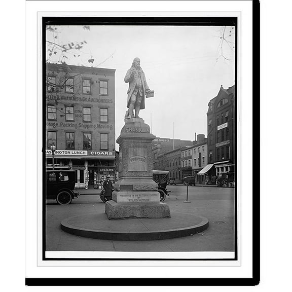 Historic Print, Franklin Statue, [Washington, D.C.], 16" x 20"