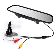 4.3 TFT LCD Car Rear View Mirror Monitor Kit + Waterproof 4LED Backup Reverse Reversing Camera 170 ° for Car/Vehicle