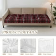thumbnail image 5 of TSOVTHRID Red Plaid Print Couch Cushion Covers 3 PCS Sofa Seat Cover Anti Slip Sofa Couch Seat Slipcover Stretch Couches Furniture Protector for Armchair Loveseat Decor, 24x24 Inch, 5 of 7
