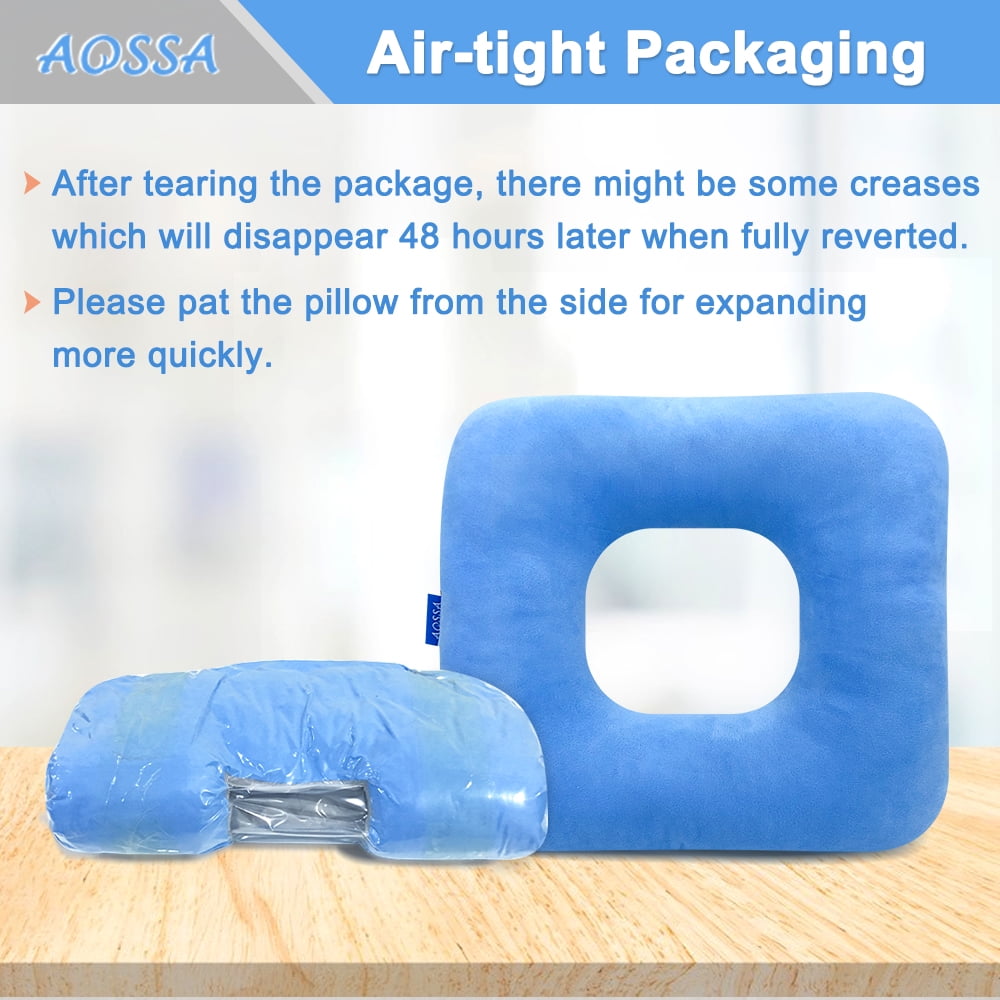 Donut Pillow Seat Cushion for Tailbone Pain Relief, Hemorrhoid Butt Pillow, Post-Surgery Cushion for Hip Surgery, Pregnancy & Pressure Sore Relief