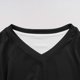 thumbnail image 4 of Camisa de Manga Larga de Ajuste Seco de los Hombres de Color Sólido Cuello en V Suelto, Sudadera de Manga Larga para Hombres para Correr Y Deportes Al Aire Libre, 4 of 8