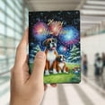thumbnail image 4 of Happy New Year Boxer Family Cheer Winter Midnight Firework Travel Passport Wallet Boxers Dog Lover Gifts Idea PU Leather Passport Holder Cover - 02025, 4 of 5