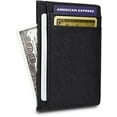 thumbnail image 6 of Credit Card Holder Genuine Leather Slim & Thin Pocket Wallet Minimalist Wallet Money Clip RFID Blocking, 6 of 7