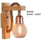thumbnail image 2 of Lámpara de Pared de Madera Maciza Zhivalor Estilo Retro E27 Rojo Marrón WLJ-4799, 2 of 2