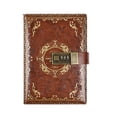 thumbnail image 1 of Lockable Secret Diary, hot gold embossed design diary, thick refillable diary, lock for adults and children, 1 of 5