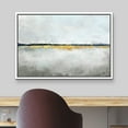 thumbnail image 3 of wall26 Framed Canvas Print Wall Art Pastel Blue Gold Paint Line Landscape Abstract Shapes Illustrations Minimal Decorative Contemporary Multicolor for Living Room, Bedroom, Office - 24"x36", 3 of 5