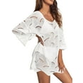 thumbnail image 2 of Yesfashion Amarmia Women's Crochet Swimsuit Cover Up Sheer Beach Dress, 2 of 3