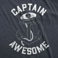 thumbnail image 2 of Mens Captain Awesome T Shirt Funny Sarcastic Boating Tee Graphic Tees, 2 of 9