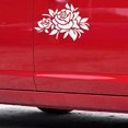 thumbnail image 4 of Walbest 1 Pack Sticker, Removable Rose Pattern Car Bonnet Body Window Sticker Anti Scratches Decal Universal, 4 of 5