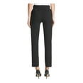 thumbnail image 2 of DKNY Womens Black Zippered Pocketed Hook And Bar Closure Logo Plate Wear To Work Straight leg Pants Petites 6P, 2 of 2