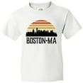 thumbnail image 3 of Inktastic Boston Massachusetts Skyline Sunset Youth T-Shirt, 3 of 5