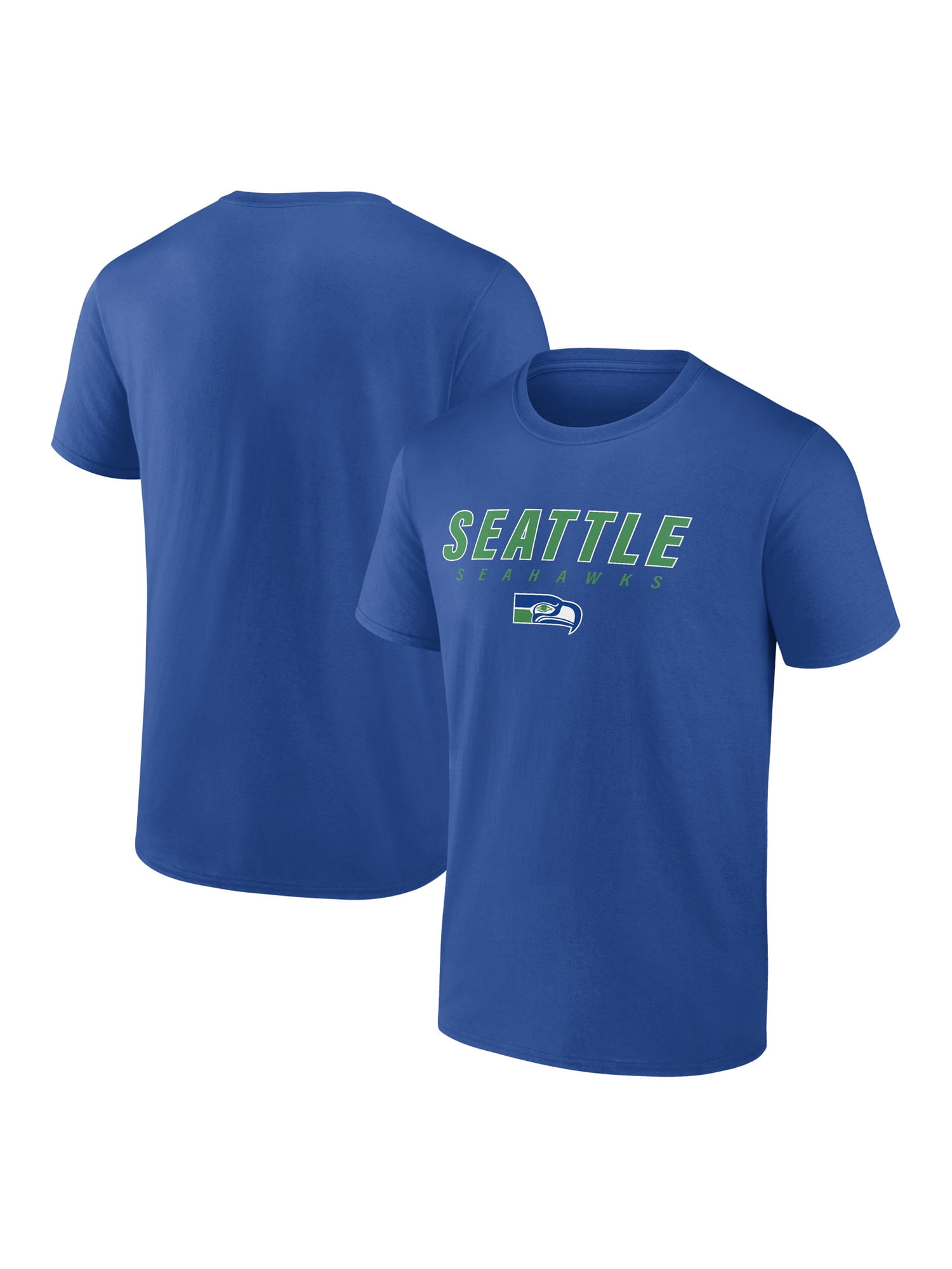 NFL Seattle Seahawks Men's Cotton Blue Short Sleeve T-Shirt