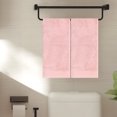 thumbnail image 2 of REGALWOVEN Cotton Striped Pattern 2 Pack Hand Towels, Highly Absorbent Decorative Towels for Bathroom Pink 14" x 30", 2 of 6