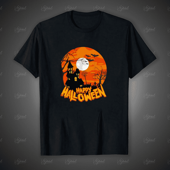Happy Halloween Apparel Graphic Unisex T-Shirt, for men & women, up to size 5XL