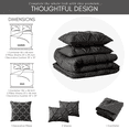 thumbnail image 4 of Casa Platino Bedding Comforter Set, 4 Piece Pinch Pleat Down Alternative Comforter Set, King, 4 of 8