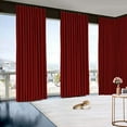 thumbnail image 2 of Blackout Double Double Pinch Pleat Curtain Panel Burgundy 50"W x 84"L- 1Panel, 2 of 6