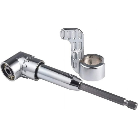 Ariseltys 105 Degree Right Angle Drill Bit Extension Socket for Tight Corner with Strong Magnet, 1/4inch Hex Shank Screwdriver Angled Bit Holder
