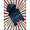 thumbnail image 3 of Happy 4Th July Garland Hoodie Women -Image by Shutterstock, Female Medium, 3 of 4