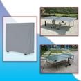 thumbnail image 5 of Ping Pong Table Cover for Indoor / Outdoor - Waterproof & UV Resistant Table Tennis Cover 18 Oz PVC Heavy Duty Fabric with Air Pockets & Drawstring for Snug Fit (Gray), 5 of 7
