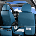 thumbnail image 5 of Coverado Luxury Car Seat Covers, 2 Seats Stylish Design Seat Protectors, Universal Fit for Most Cars, Blue&White, 5 of 6