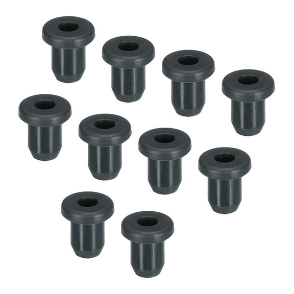 30Pcs T Type Rubber Grommet Mount Dia 5mm 7x3x8mm Seal Protection Flexible Hole Plugs Cable Pipe Black