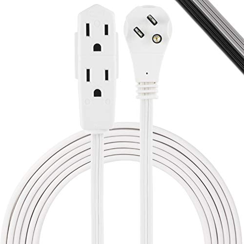 Power Extension Cord 3 Outlet 3 Prong UL Listed 16 Gauge 9 Ft Electrical Cable 
