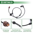 thumbnail image 4 of Unique Bargains ABS Wheel Speed Sensor ABS Sensor Anti-lock Braking System Sensor for Nissan Maxima 2002-2003 V6 3.5L No.479112Y060 Front Left, 4 of 7