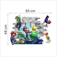 thumbnail image 4 of Papel tapiz de dibujos animados de Super Mario Bros, pegatinas de gamers, decoración de pared de dormitorio de niños, pegatinas de bricolaje, regalo de cumpleaños extraíble, 4 of 4