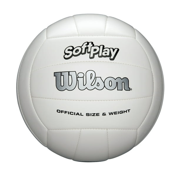 Wilson Soft Play Outdoor Volleyball, Official Size, White - Walmart.com ...