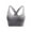 Dark Gray, variant on JIUKE Sports Bra for Women High Support Racerback Strappy Running Sports Bras Seamless Workout Yoga Bras