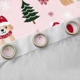 thumbnail image 4 of Manfei Cute Christmas Dog Black Out Curtains, Merry Xmas Curtains Pack of 2 (42x63 Each) for Girls, Snowflake Present Print Bedroom Curtains, Luxury Home Decor, 4 of 6