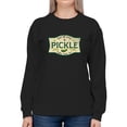 thumbnail image 4 of Vintage Pickle Sign Sweatshirt Men's -SmartPrintsInk Designs, 4 of 4
