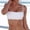 White, variant on Women Bikini Bra Unpadded Tights Seamless Sports Halter Top Bathwear Swimsuit