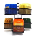 thumbnail image 1 of TidBay Tea Bag Organizer 2 Tier Metal Tea Bag Storage Holder with 8 Compartments Rotating Tea Bag Caddy for Kitchen Counter Up to 96 Tea Bags Storage Tea Bag Display Rack, 1 of 7