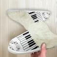 thumbnail image 5 of Chririnla Cartoon Piano Fuzzy House Shoes for Women Casual Warm Notes Print House Shoes Winter Home Slippers with Anti-Skid Sole for Home & Bedroom, 5 of 7