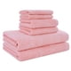 thumbnail image 1 of Toallas de baño ultra suaves y absorbentes 100% algodón de felpa (juego de 6 piezas, rosa melocotón) Unique Bargains Toallas de Baño, 1 of 8